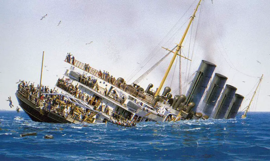 Real Time Lusitania Sinking Encyclopedia Titanica Message